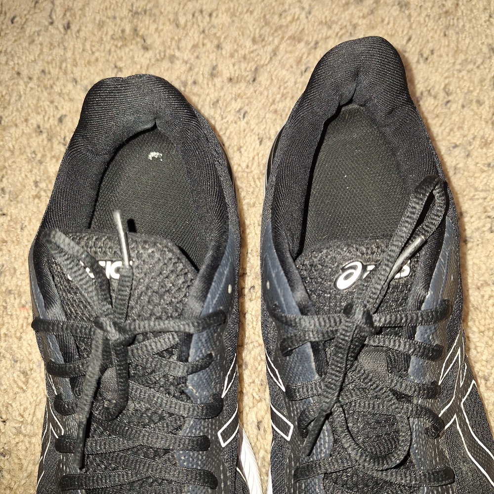 Asics Black and White Athletic Shoes - Picture 7 of 9